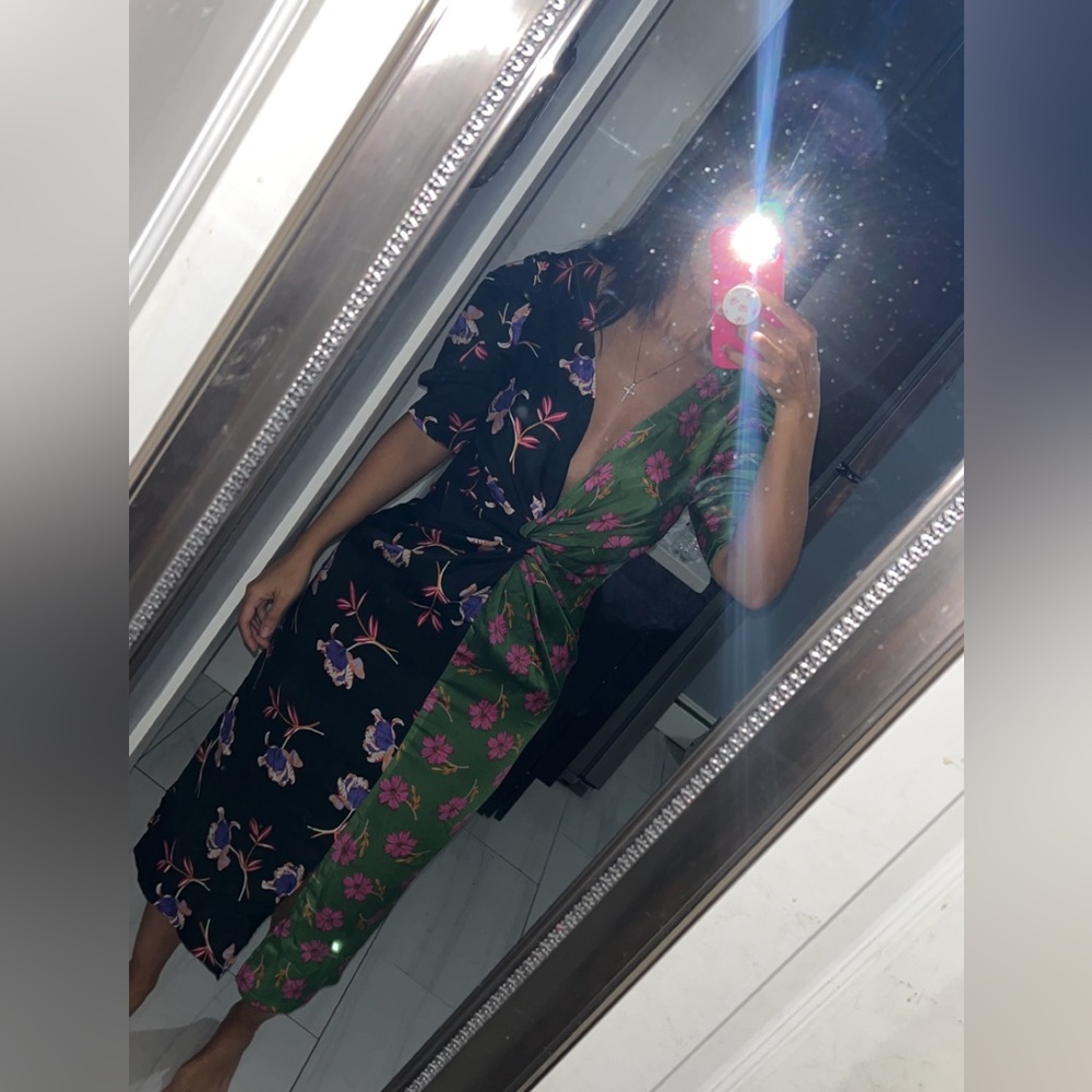 Multicolor midi dress